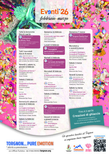 calendario carnevale